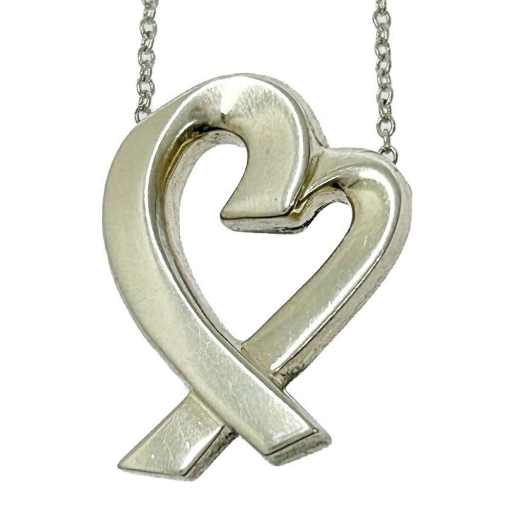 TIFFANY Co Silver Paloma Picasso Loving Heart Necklace - Picture 5 of 7